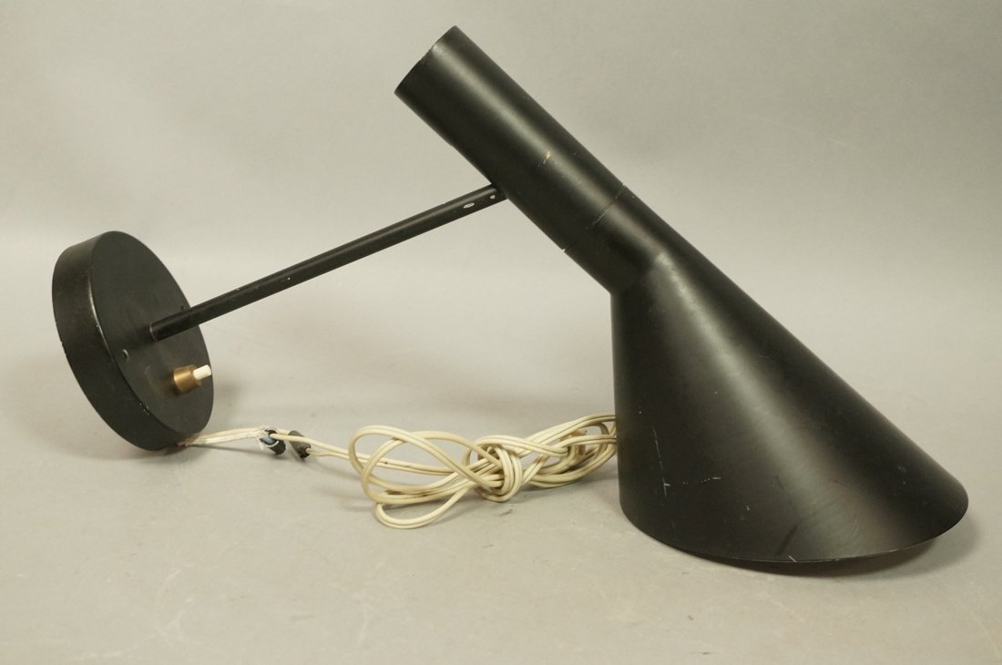 LOUIS POULSEN Denmark Black Metal Wall Sconce. Fu (1 of 6)