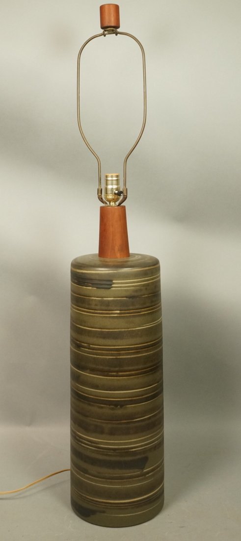 Large Oversized MARTZ Pottery Modernist Lamp.  St (1 of 7)