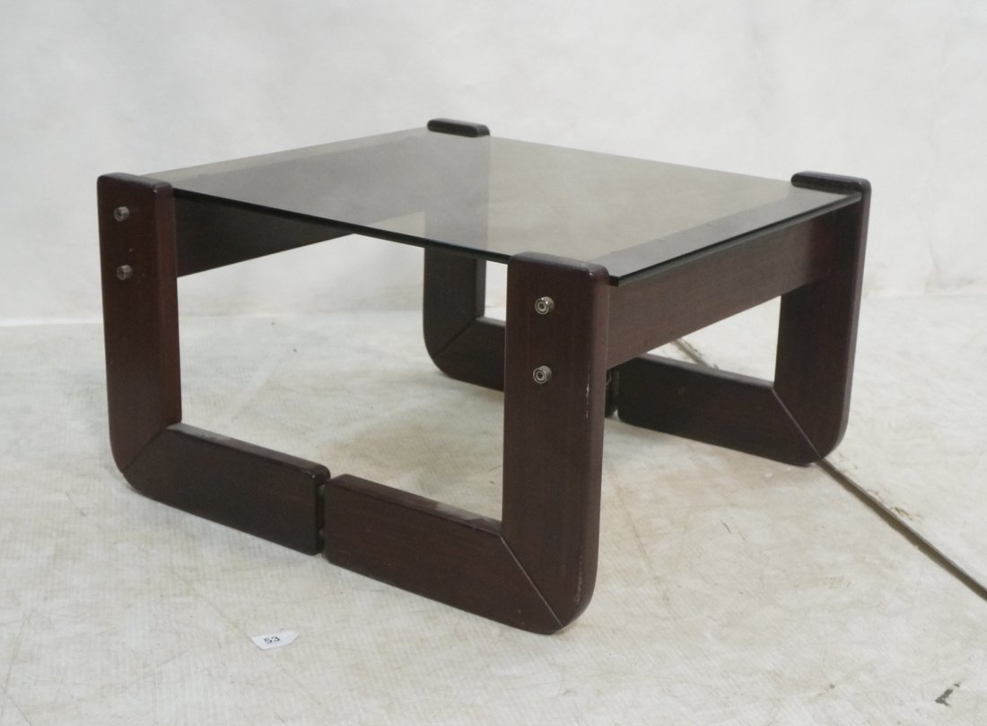 LAFER Brazil Rosewood  Square Coffee Table. Smoke (1 of 8)
