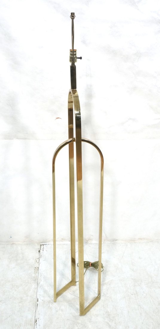 Brass 70's Modern Double Arched form Floor Lamp. (1 of 6)