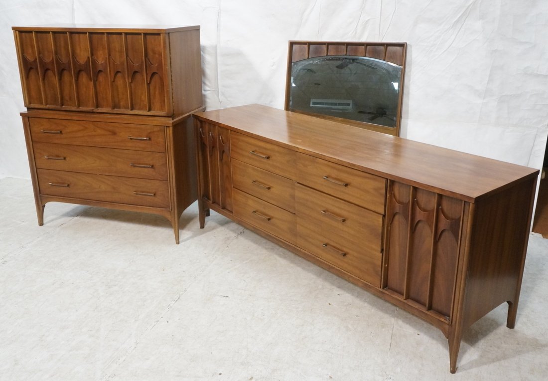 3pc KENT COFFEY "PERSPECTA" Bedroom Set.Tall Ches (1 of 10)