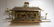 C JERE Mixed Metal Train Crossing Wall Sculpture.