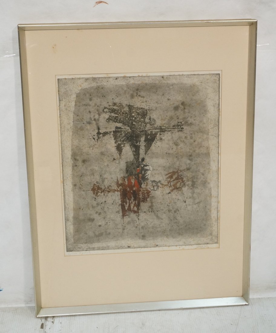 Signed Print. Angel with Trumpet (Weather vane?) (1 of 9)
