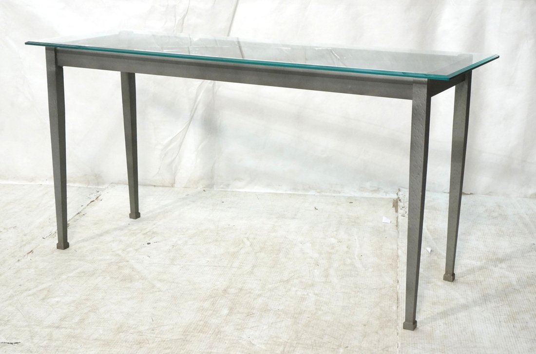 Modernist Heavy Iron Craftsman Hall Console Table (1 of 9)
