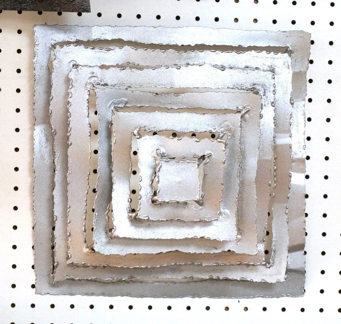 JOSEPH SELTZER Modernist Sculpture. Metal pyramid (1 of 7)