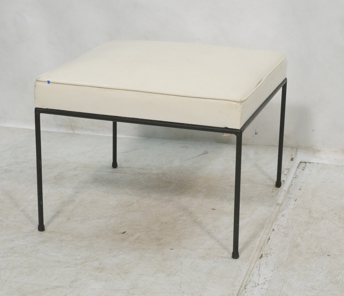 Paul McCobb Black Iron Frame Stool Bench. Light V (1 of 7)