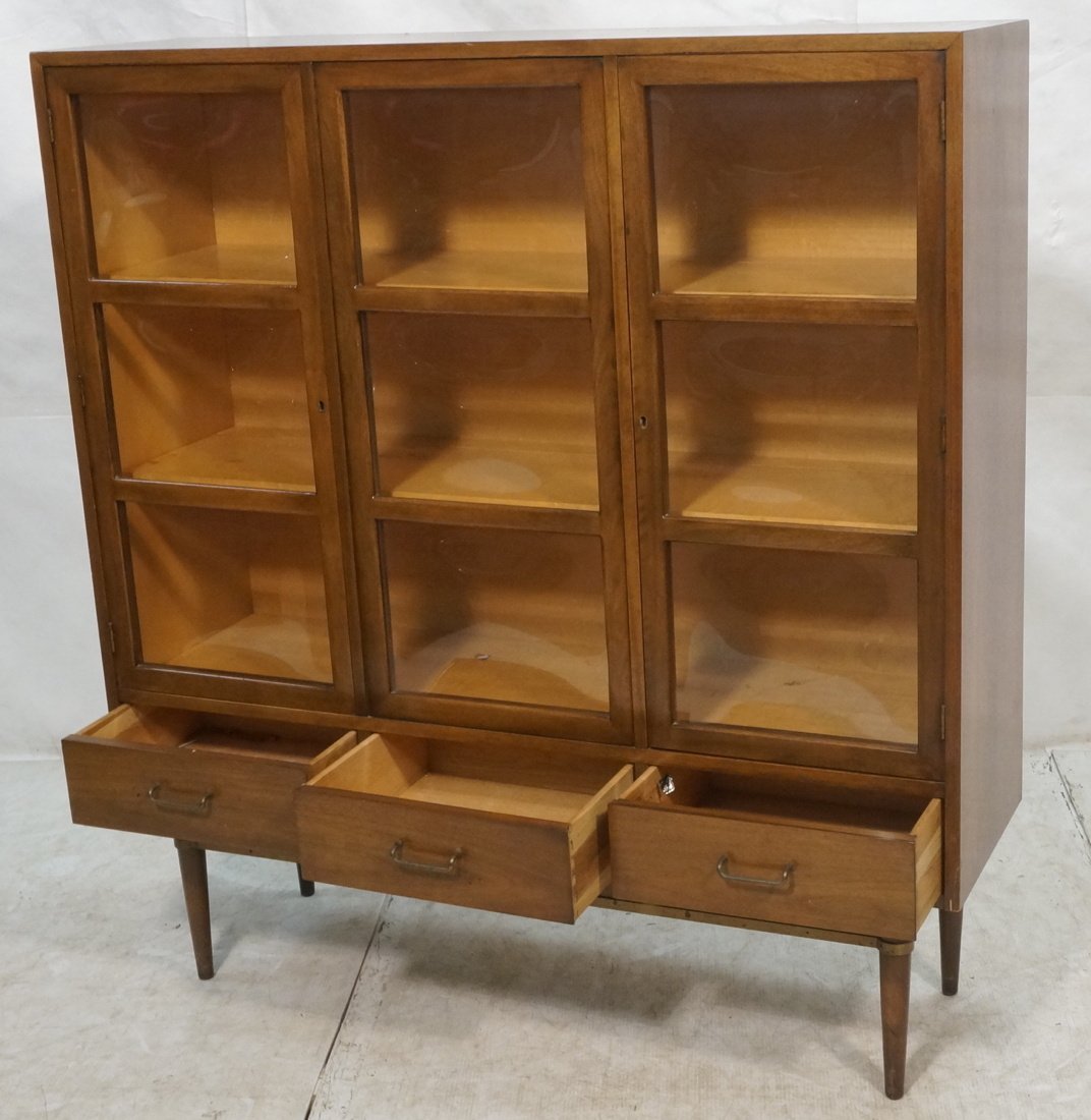 Three Door Display Cabinet. American of Martinsville. (1 of 7)