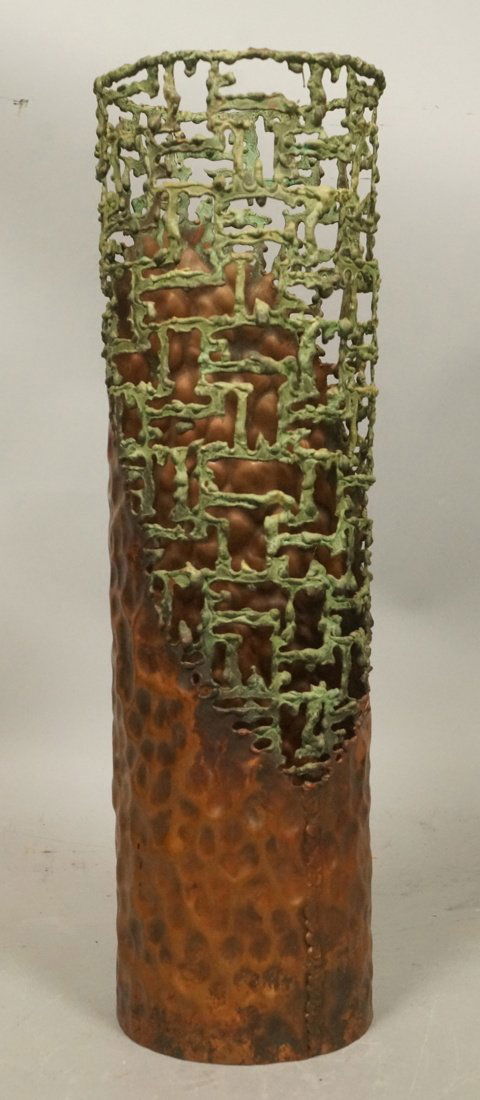 Rare Marcello Fantoni Copper  Vase Vessel.  Nice (1 of 10)