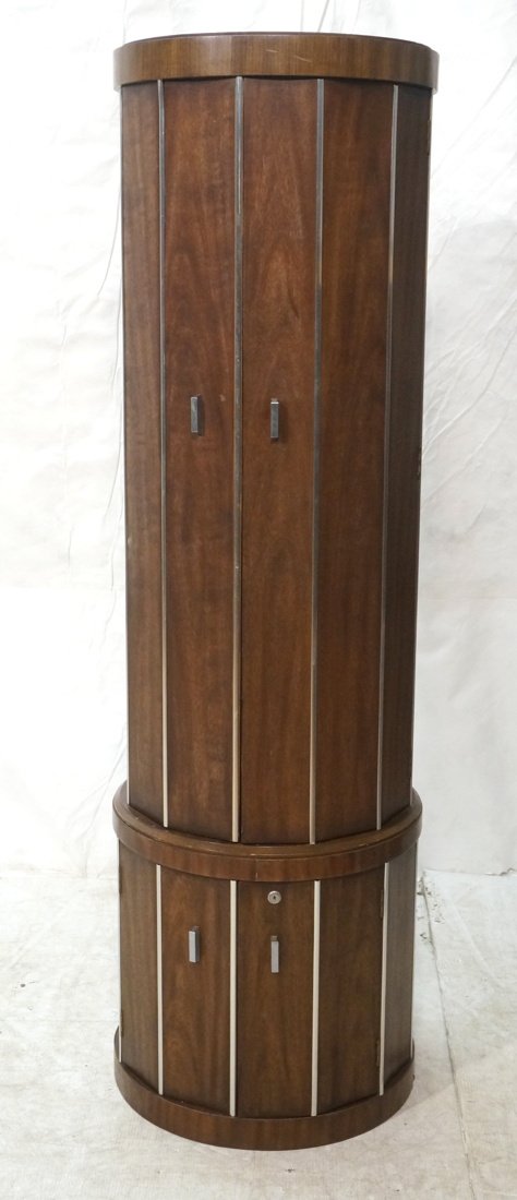 WEIMAN American Modern Walnut Column Display Cabi (1 of 8)