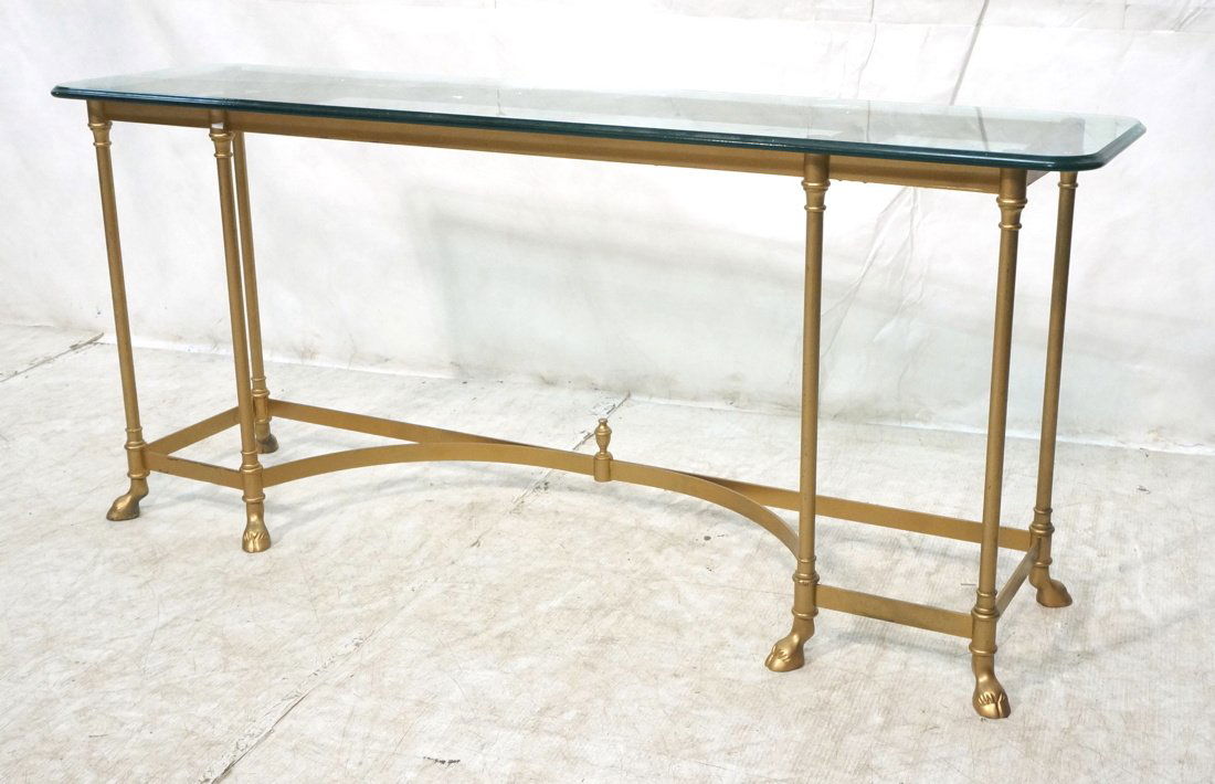 Regency Style Console Sofa Table. Gold Painted an (1 of 9)