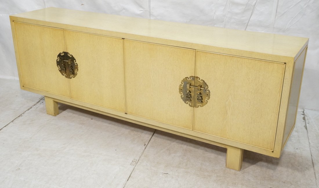 Large Modernist Blond Wood Credenza Sideboard.  A (1 of 9)