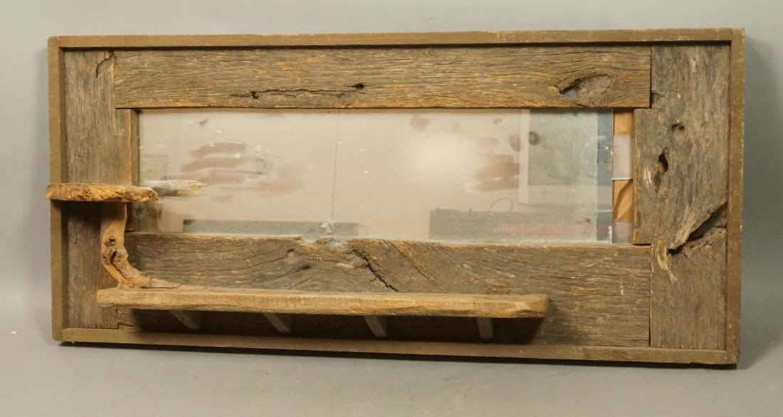 Barleycorn Woodworks Rustic Wall Mirror Shelf  Na (1 of 9)