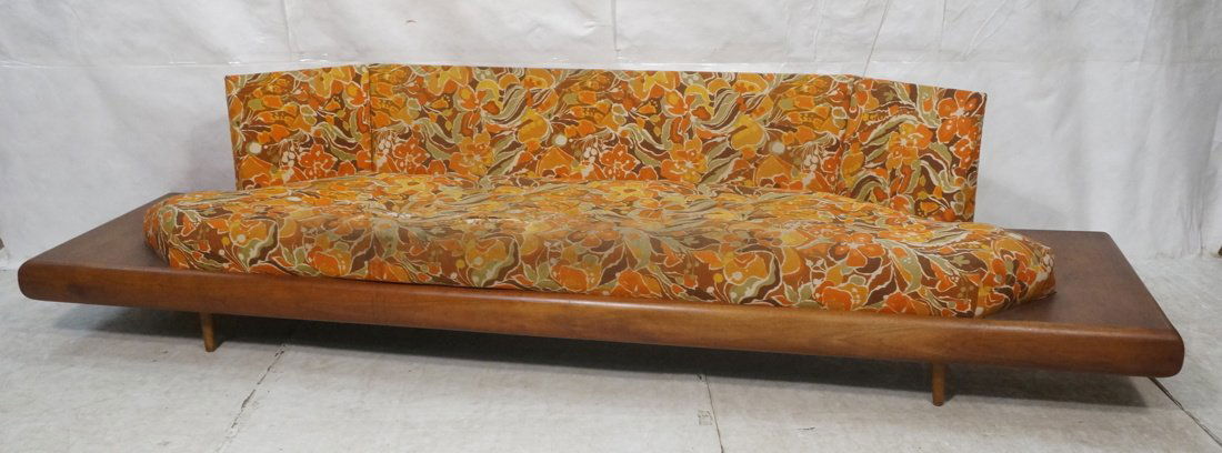 ADRIAN PEARSALL American Walnut Floral Sofa Couch (1 of 9)