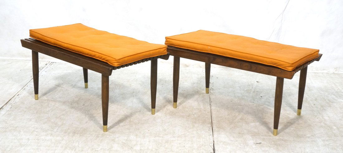 PR American Modern Slat Benches with Cushions.  O (1 of 7)