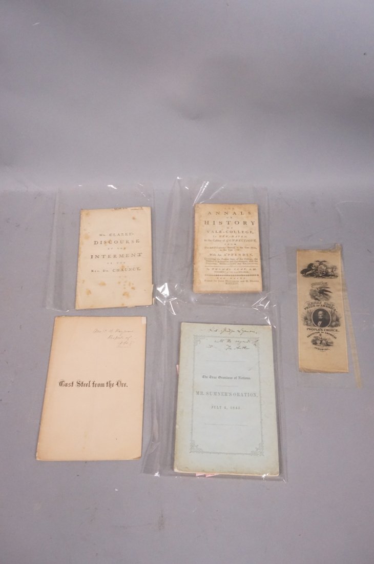 5pc Lot Antique Ephemera Paper. 1. Silk ribbon He (1 of 8)
