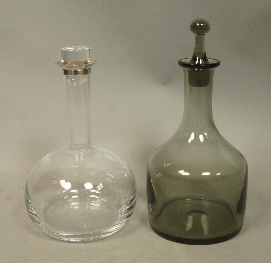 Lot 2 Decanter Bottles. 1) GEORG JENSEN Bottle wi (1 of 8)