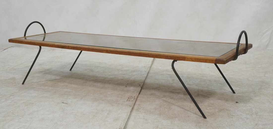Laverne Attributed. Hairpin Leg Coffee Table Benc (1 of 7)