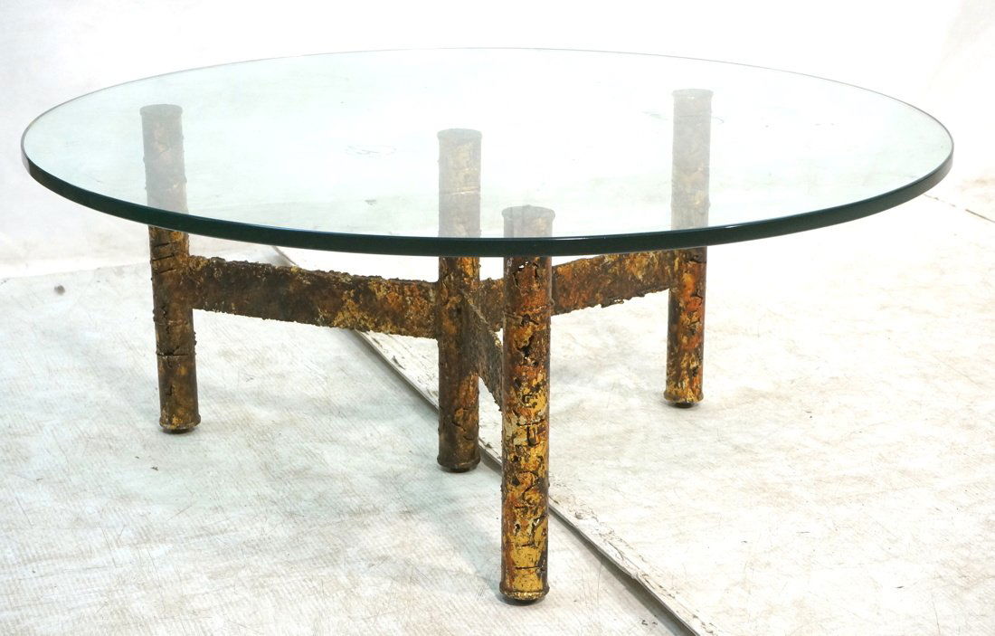 Paul Evans Style Brutalist Coffee Cocktail Table. (1 of 6)