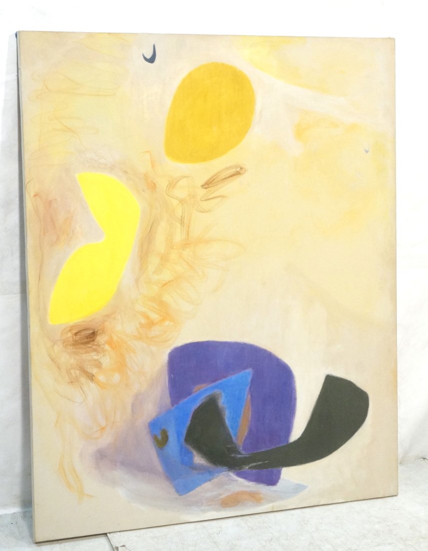 Large Abstract Oil Painting. G. HELIOFF, New York (1 of 8)