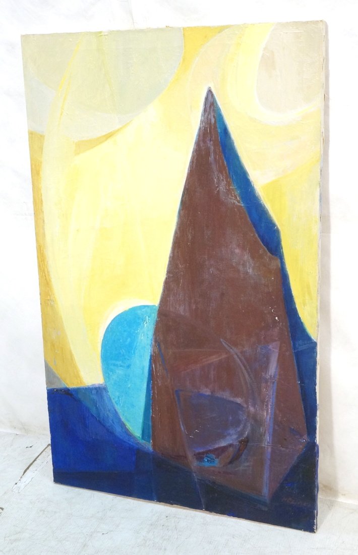 Large Abstract Oil Painting. G. HELIOFF, New York (1 of 8)