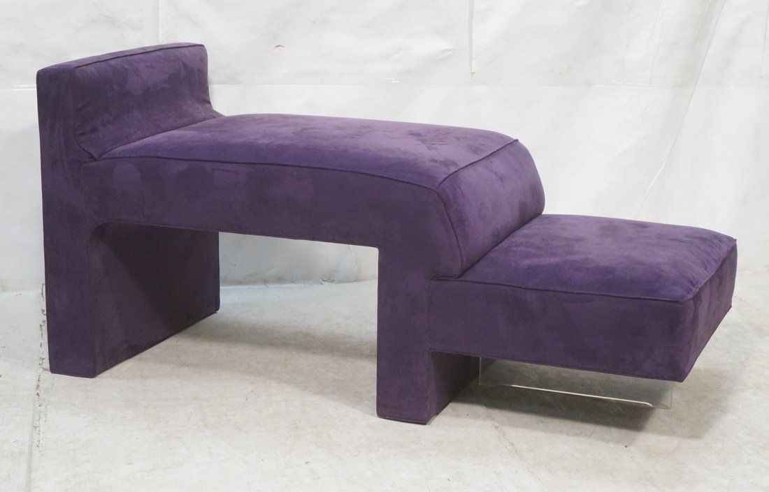 VLADIMIR KAGAN Lounge Chair Chaise Sofa. Vivid pu (1 of 10)