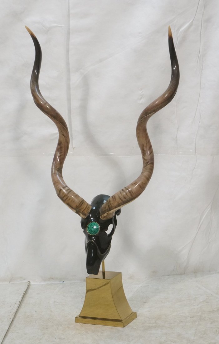 Designer Lacquered Gazelle Head with Long Natural (1 of 9)