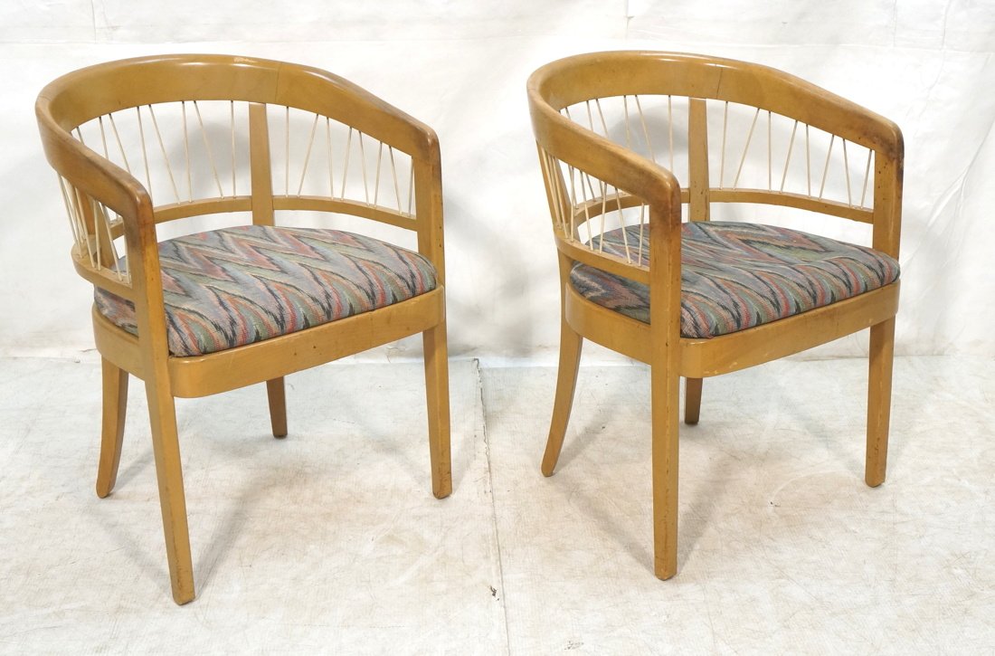 Pr DREXEL American Modern Barrel Back Side Chairs (1 of 10)