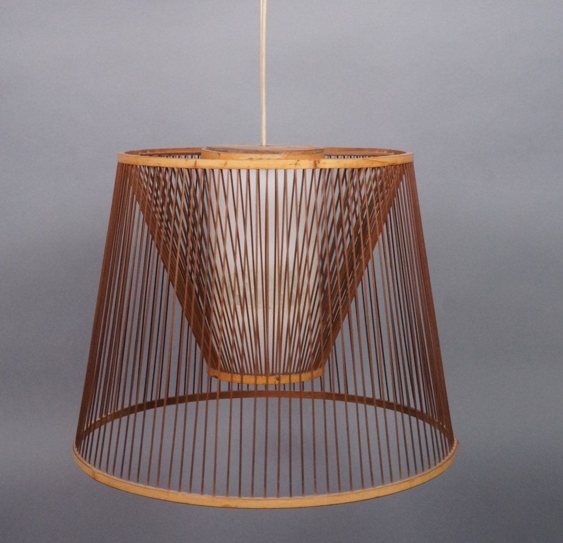 Japanese style Split bamboo Reed Hanging Pendant (1 of 7)