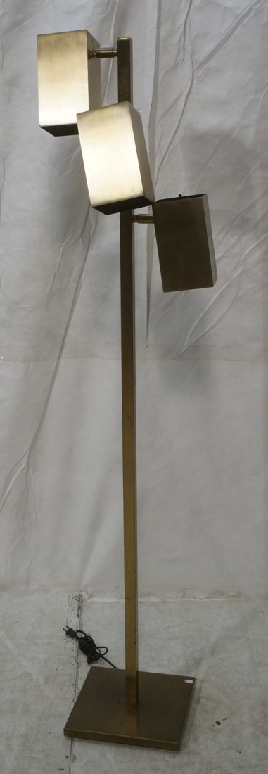 Koch and Lowy Floor Lamp.  Three Square Shades. (1 of 8)