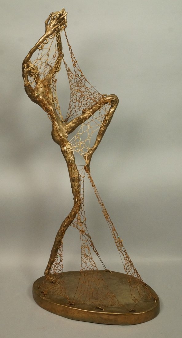 Dancer with Webbed detail Sculpture. LORANN ??? " (1 of 8)