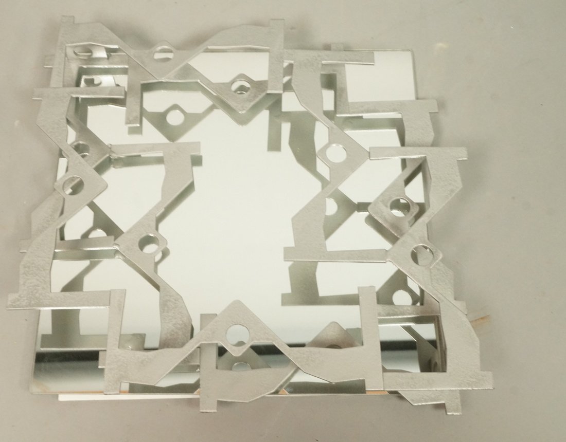 JOSEPH SELTZER Metal & Mirror Small Wall Sculptur (1 of 6)