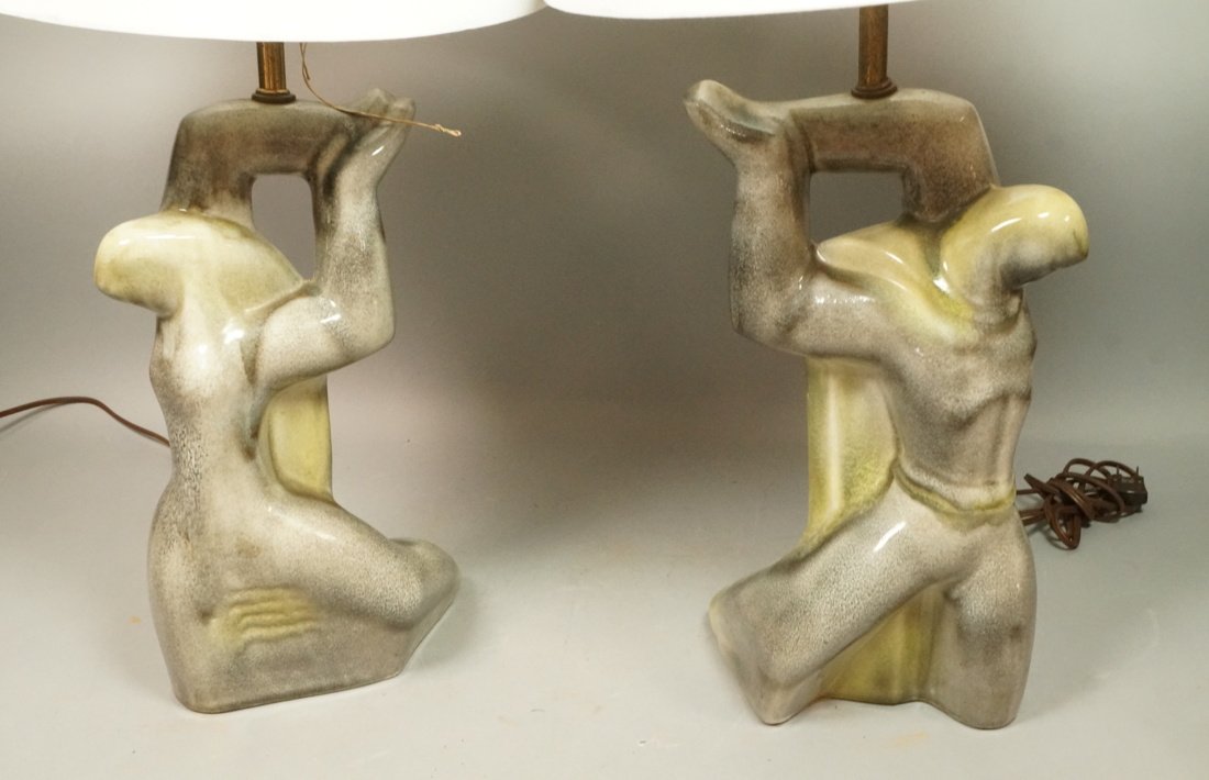 Pr Von Allesch style ceramic Table lamps (1 of 7)