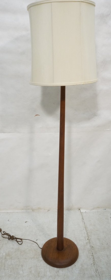 Philip Powell style walnut floor lamp. Swollen co (1 of 7)