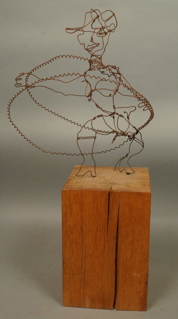 PAUL GERSHOWITZ Wire Figural Sculpture. Country L (1 of 6)