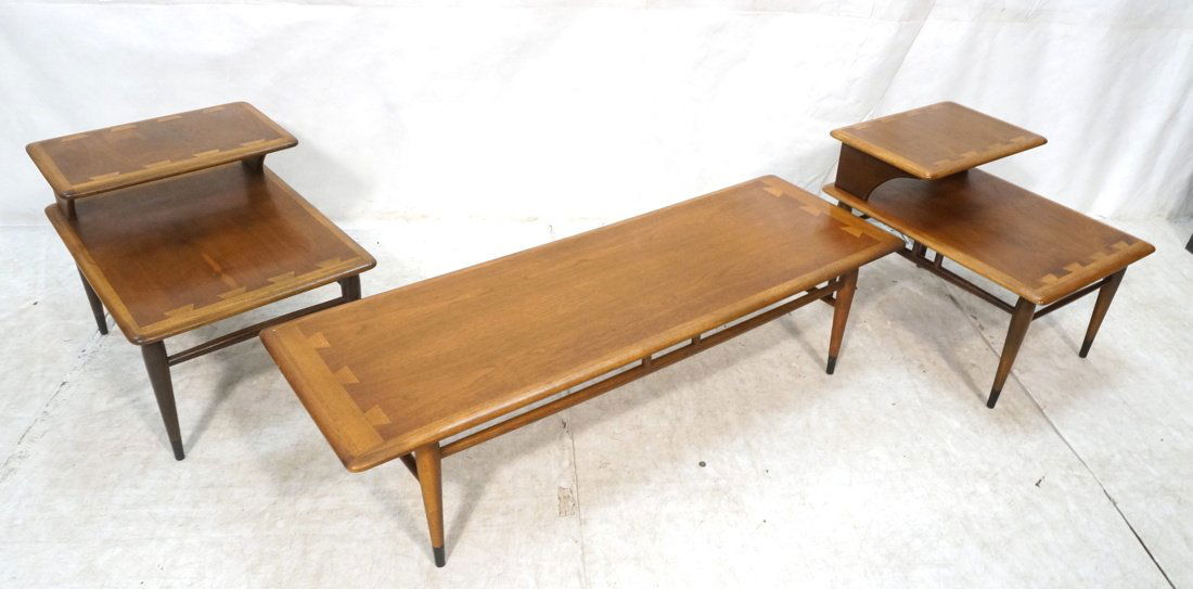 3pc LANE Table Set. Coffee Table & Two Side End T (1 of 10)