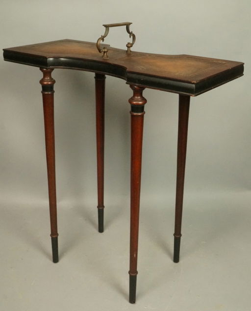 Weiman Heirloom Small Side Table Leather Top Me