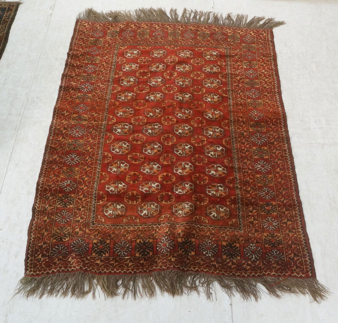 6'6" x 4'5" Wool Oriental Carpet Rug. Bokhara sty (1 of 9)