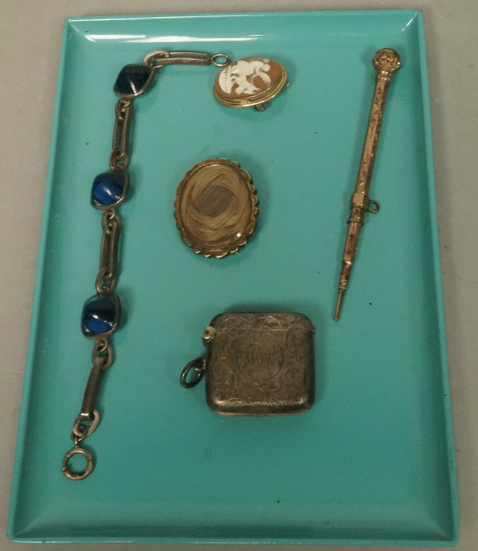 5pcs Victorian and Antique Jewelry. Carved shell (1 of 4)