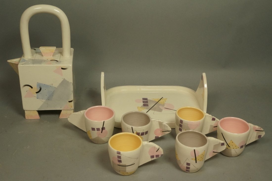 8pc RITA DuVALL '81 American Studio Pottery Tea S (1 of 8)