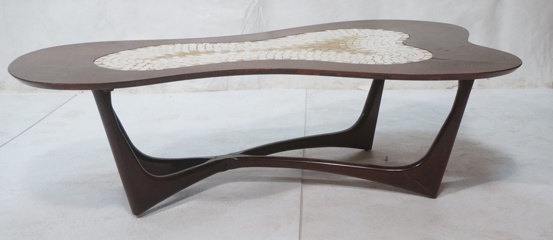 Mosaic Tile Top Boomerang Modernist Coffee Table. (1 of 8)