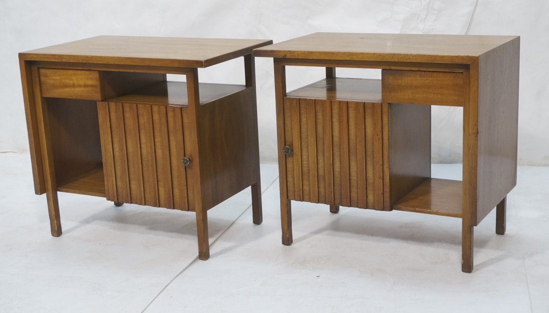 Pr JOHN WIDDICOMB Side End Tables. One drawer. On (1 of 10)