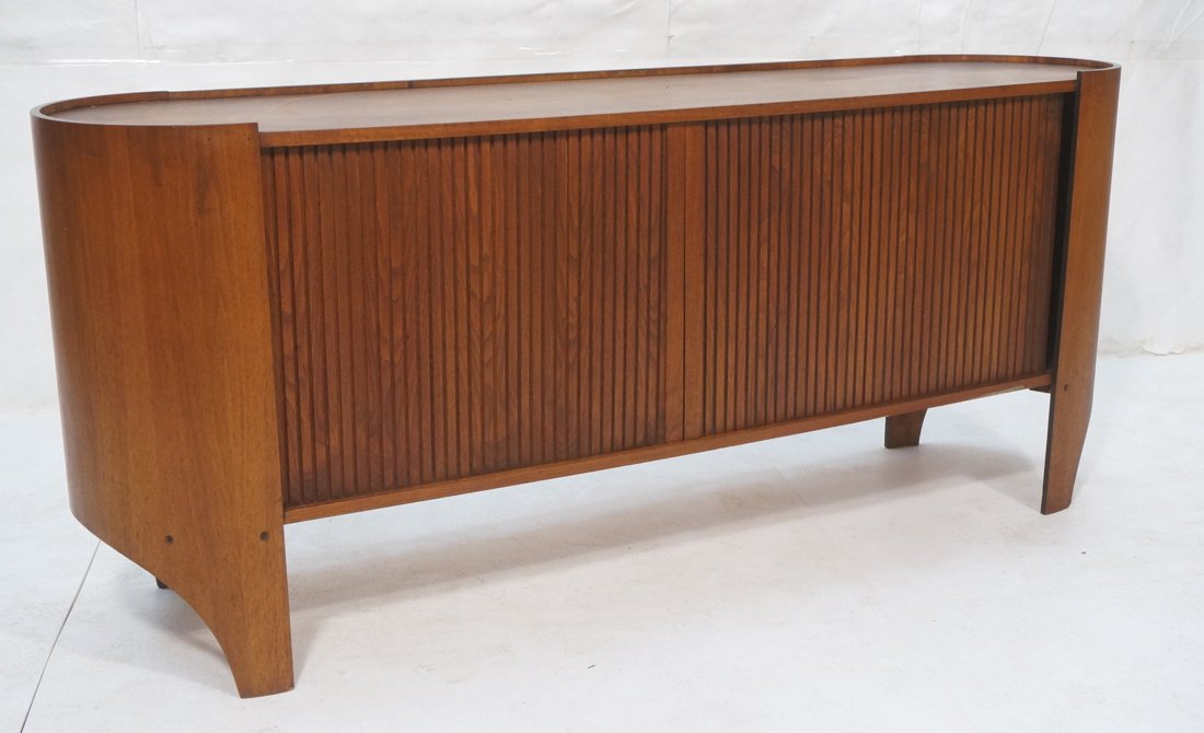 HENRY P GLASS for RICHBILT Teak Credenza. Rounded (1 of 9)