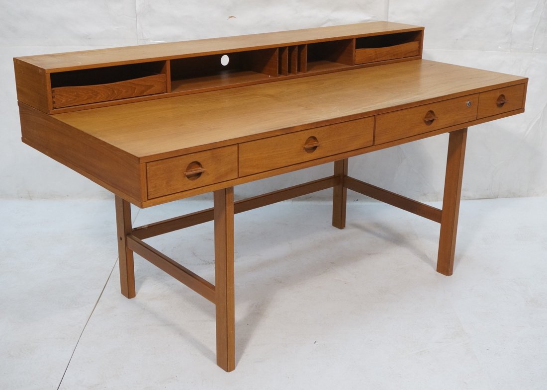 PETER LOVIG NIELSEN Modernist Teak Desk. Iconic f (1 of 5)