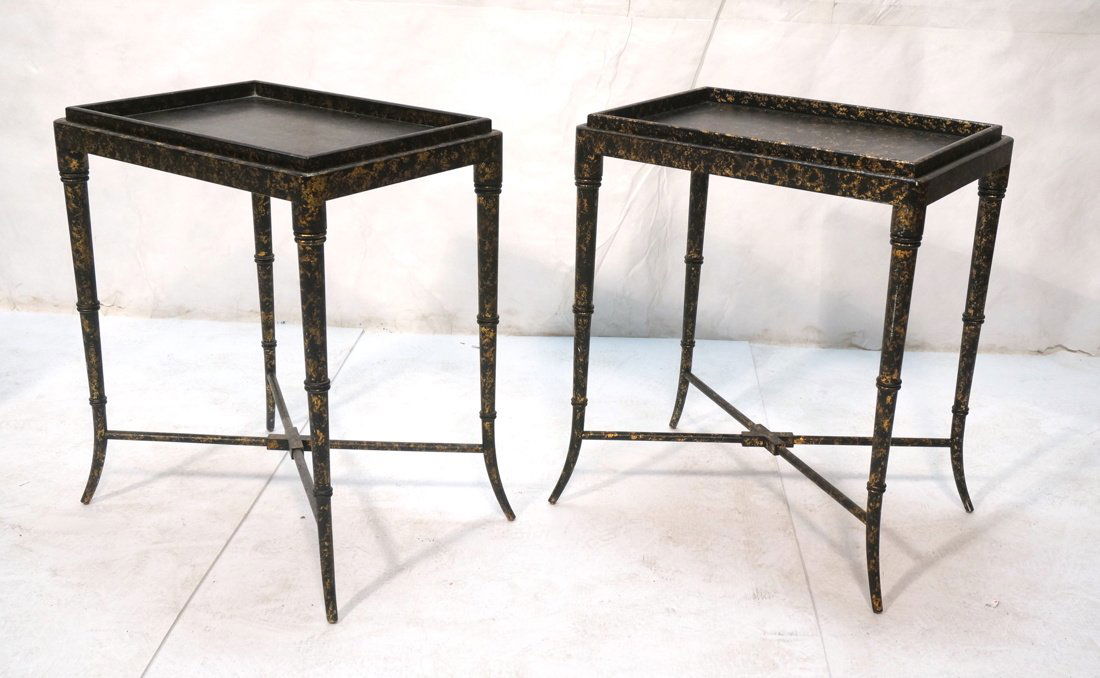 Pr Regency style Decorator Lacquered Tray Side Ta (1 of 10)