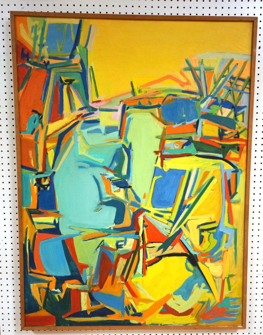 MARILYN GORDLEY Abstract Modernist Oil Painting. (1 of 10)