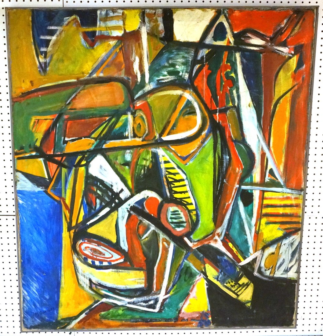 MARILYN GORDLEY Abstract Modernist Oil Painting. (1 of 9)