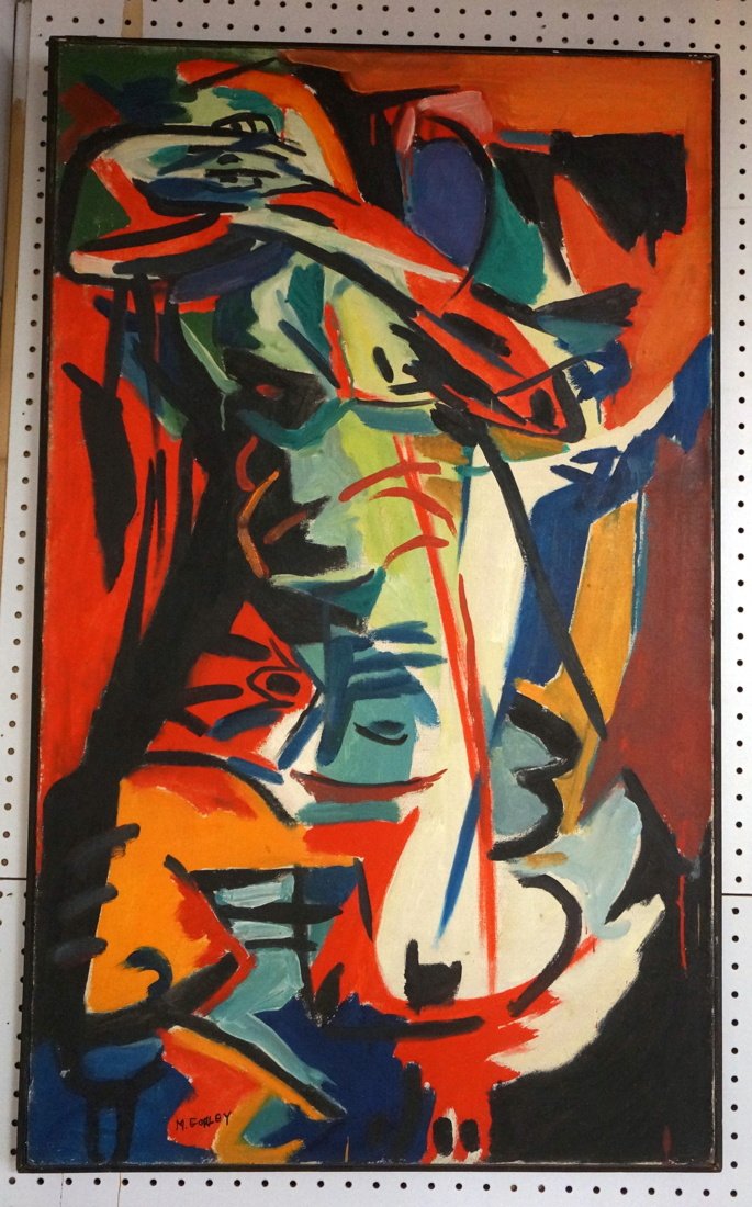 MARILYN GORDLEY Abstract Modernist Oil Painting. (1 of 9)