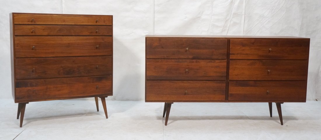 2pcs Paul McCobb style Dressers. High & Low Chest (1 of 10)