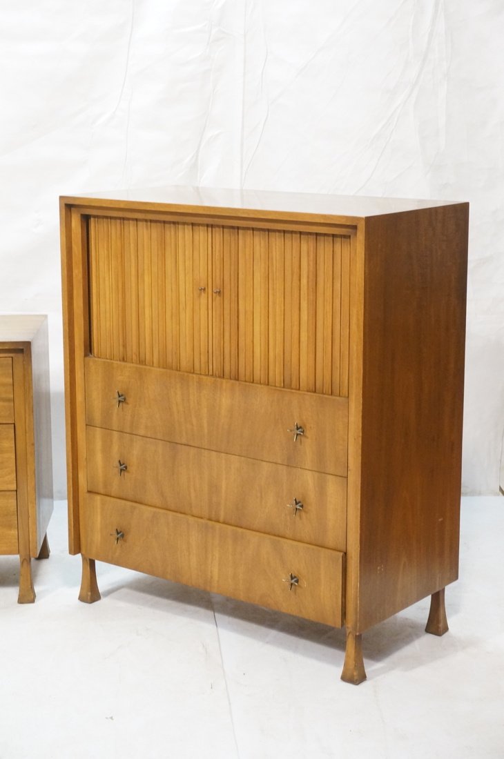 JOHN WIDDICOMB Tall chest. Metal Starburst Atomic (1 of 3)