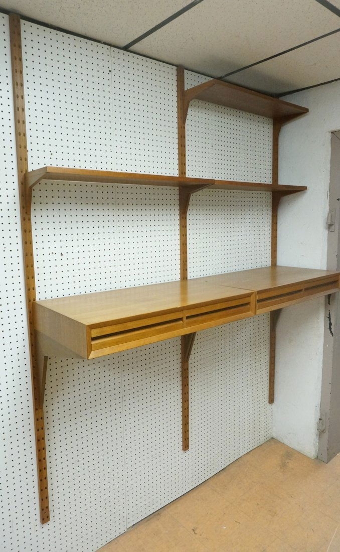 POUL CADOVIUS Teak Cado Wall Unit. Three uprights (1 of 10)